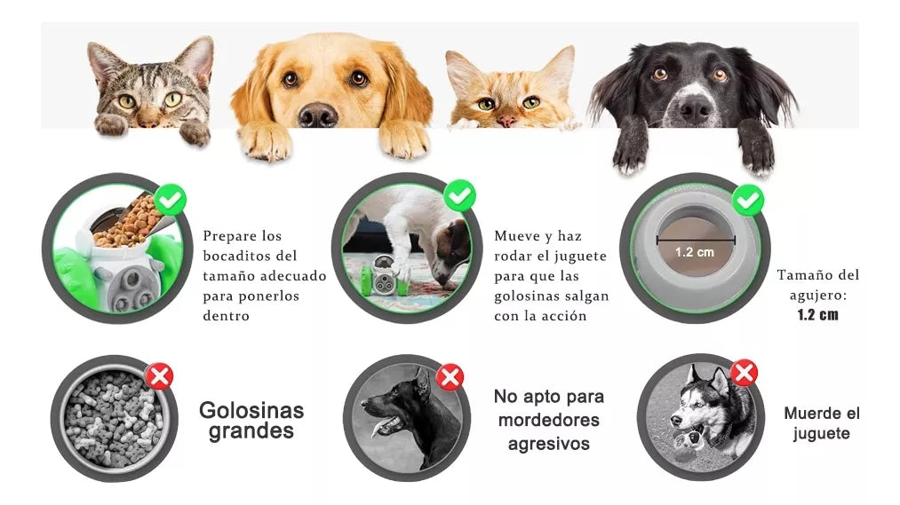Juguete para Mascotas Dispensador de Alimento