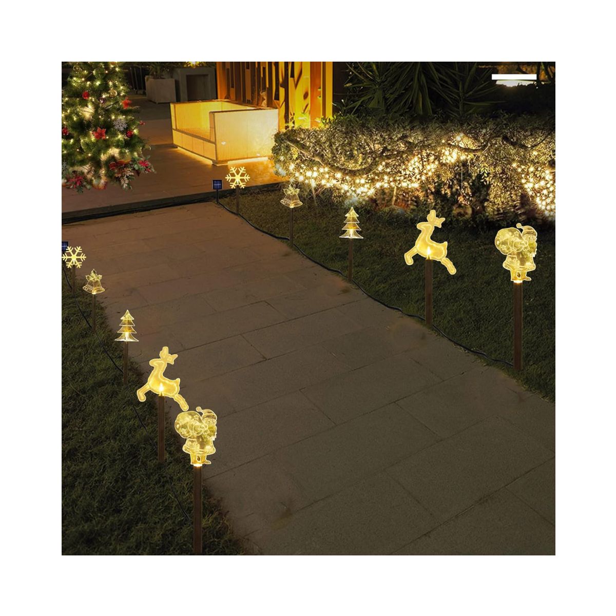 Luces solares de Navidad para Exteriores