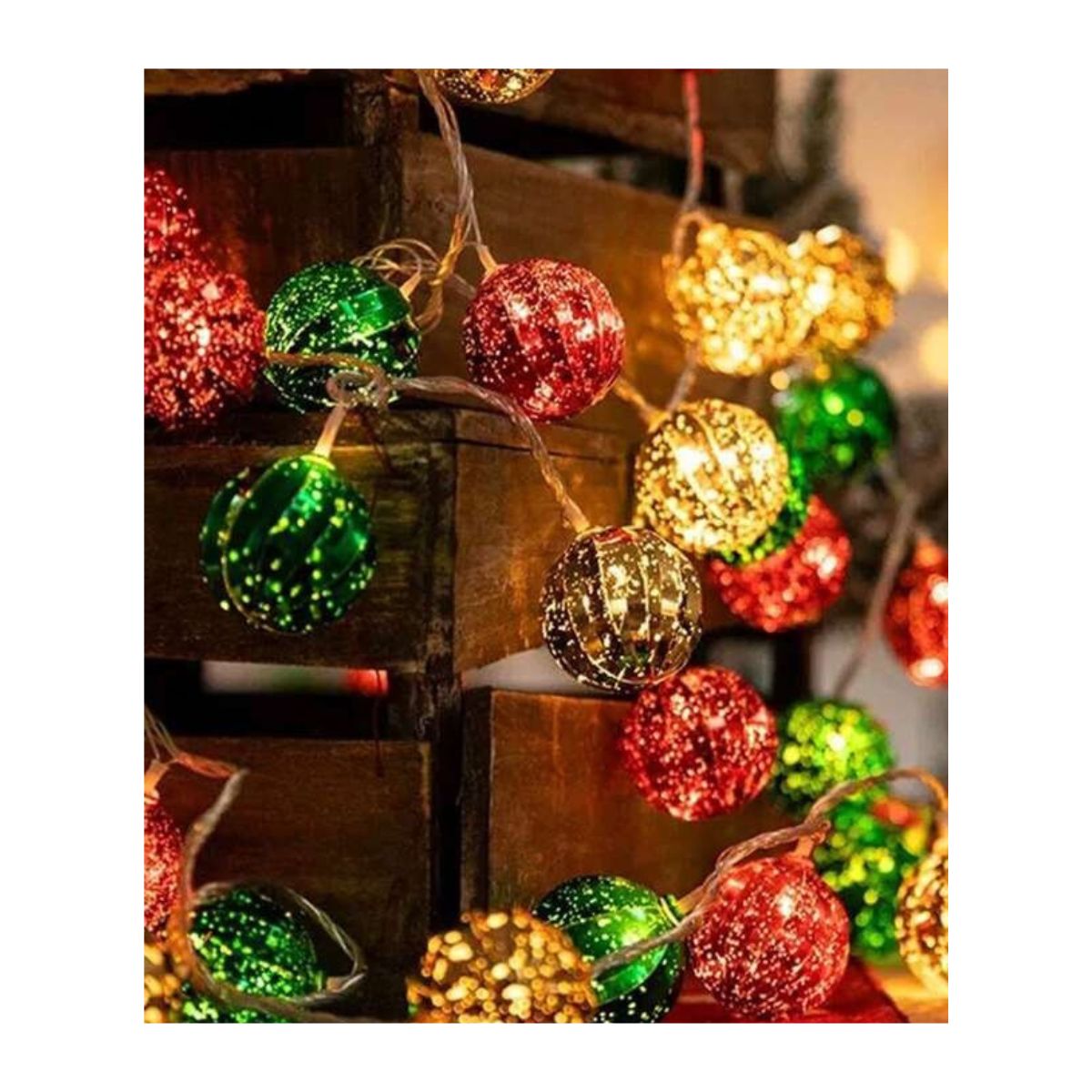 Tira de bambalinas LED para Navidad