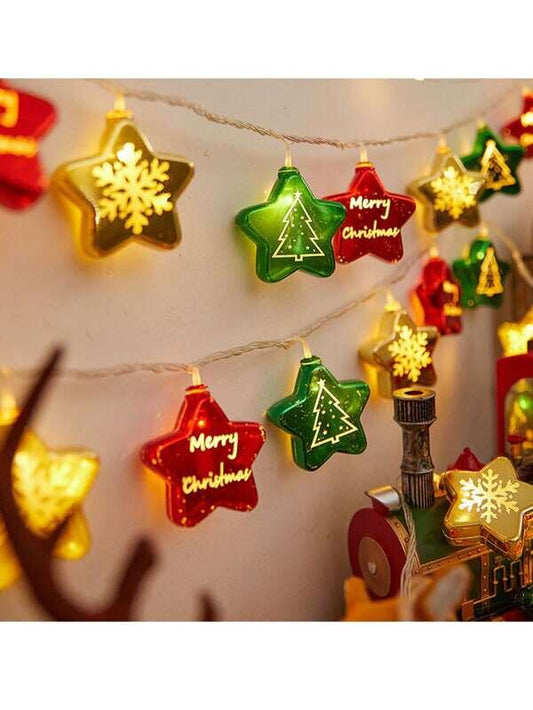 Guirnalda de luces de estrella navidad