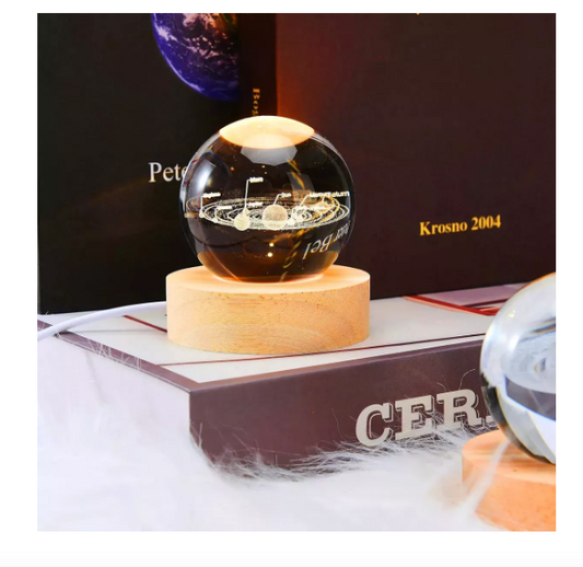 Cristal Navidad Sistema Solar Bola