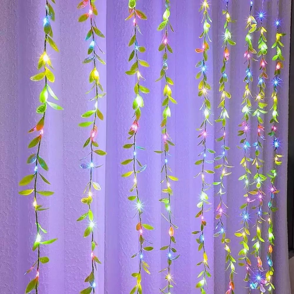 Luces tipo Hojas de Navidad