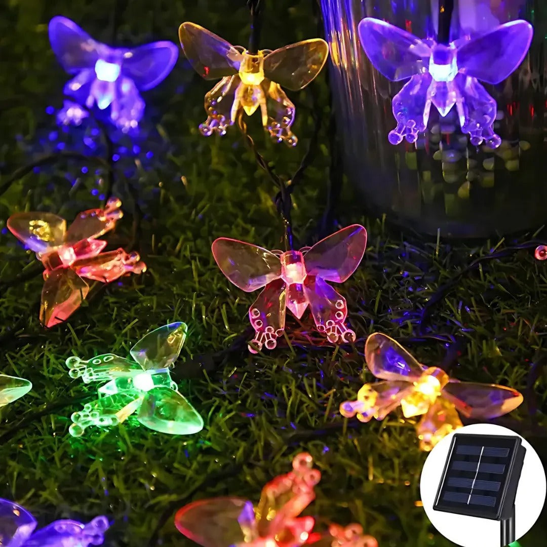 Luces Navidad Solar 5m Multiples diseños