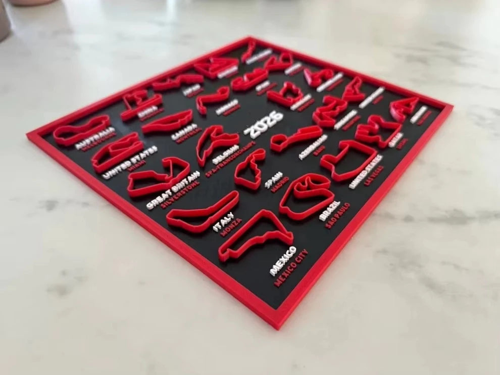 Calendario F1 2026 Cuadro 3D